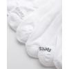 imageReebok Mens Quarter Socks  6 Pack Moisture Wicking Performance Stretch Athletic Ankle Socks for Men Sizes 6125Pure White