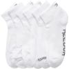 imageReebok Mens Quarter Socks  6 Pack Moisture Wicking Performance Stretch Athletic Ankle Socks for Men Sizes 6125Pure White