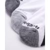 imageReebok Mens Quarter Socks  6 Pack Moisture Wicking Performance Stretch Athletic Ankle Socks for Men Sizes 6125White