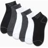 imageReebok Mens Quarter Socks  6 Pack Moisture Wicking Performance Stretch Athletic Ankle Socks for Men Sizes 6125WhiteGreyBlack