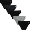 imageReebok Low Rise Mens Briefs  5 Pack Soft Cotton Underwear with Supportive Contour Pouch  Supportive Fit for Everyday WearBlackHeather GreyCharcoal Heather