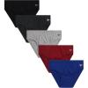 imageReebok Low Rise Mens Briefs  5 Pack Soft Cotton Underwear with Supportive Contour Pouch  Supportive Fit for Everyday WearBlackSurf the WebHeather GreyTibetan RedCharcoal Heather