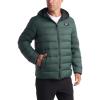 imageReebok Mens Jacket  Lightweight Hooded Quilted Puffer Coat  Warm Insulated Winter Jacket for Men S4XOlive