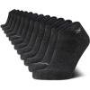 imageReebok Mens Low Cut Socks  12 Pack Performance Cushion Comfort No Show Socks  Breathable Athletic Socks for Men 6125All Grey