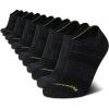 imageReebok Mens Low Cut Socks  12 Pack Performance Cushion Comfort No Show Socks  Breathable Athletic Socks for Men 6125BlackGrey Logo