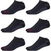imageReebok Mens Low Cut Socks  6 Pack Basic Cushioned No Show Athletic Socks for Men Size 6125Red LogoBlack
