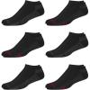 imageReebok Mens Low Cut Socks  6 Pack Basic Cushioned No Show Athletic Socks for Men Size 6125Solid Black