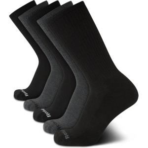 imageReebok Mens Athletic Crew Socks  5 Pack Moisture Wicking Cushioned Athletic Socks for Men with Reinforced Seams 6125BlackGrey