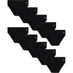imageReebok Mens Briefs  10 Pack Classic Soft Stretch Low Rise Briefs with Contour Pouch  Underwear for Men Sizes SXLAll Black