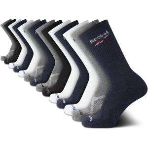 imageReebok Mens Crew Socks  10 Pack Stretch Performance Cushioned Crew Socks  Arch Support Athletic Socks for Men 6125Multi 14pk
