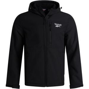 imageReebok Mens Jacket  Weather Resistant Fleece Lined Softshell Jacket Coat  Lightweight Casual Coat for Men MXXLBlack Ink