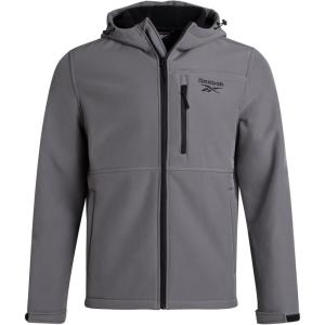 imageReebok Mens Jacket  Weather Resistant Fleece Lined Softshell Jacket Coat  Lightweight Casual Coat for Men MXXLFog