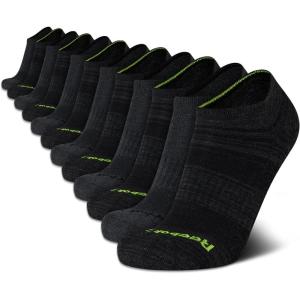 imageReebok Mens Low Cut Socks  12 Pack Performance Cushion Comfort No Show Socks  Breathable Athletic Socks for Men 6125BlackGrey Logo