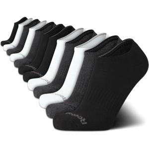 imageReebok Mens Low Cut Socks  12 Pack Performance Cushion Comfort No Show Socks  Breathable Athletic Socks for Men 6125BlackWhiteGrey