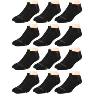 imageReebok Mens Low Cut Socks  12 Pack Performance Cushion Comfort No Show Socks  Breathable Athletic Socks for Men 6125Formal Black