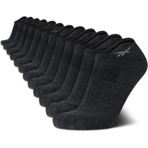 imageReebok Mens Low Cut Socks  12 Pack Performance Cushion Comfort No Show Socks  Breathable Athletic Socks for Men 6125Grey Feed