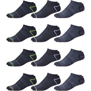 imageReebok Mens Low Cut Socks  12 Pack Performance Cushion Comfort No Show Socks  Breathable Athletic Socks for Men 6125Slate Grey