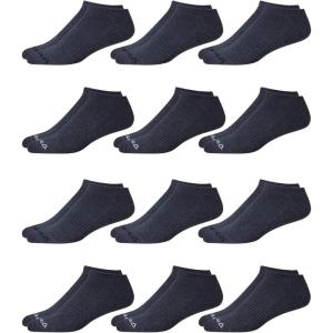 imageReebok Mens Low Cut Socks  12 Pack Performance Cushion Comfort No Show Socks  Breathable Athletic Socks for Men 6125Solid Grey