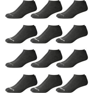 imageReebok Mens Low Cut Socks  12 Pack Performance Cushion Comfort No Show Socks  Breathable Athletic Socks for Men 6125Space Grey
