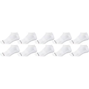 imageReebok Mens Low Cut Socks  12 Pack Performance Cushion Comfort No Show Socks  Breathable Athletic Socks for Men 6125True White