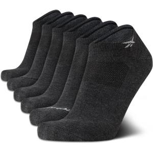 imageReebok Mens Low Cut Socks  6 Pack Basic Cushion Low Cut No Show Socks for Men  Mens Athletic Socks Size 6125All Grey