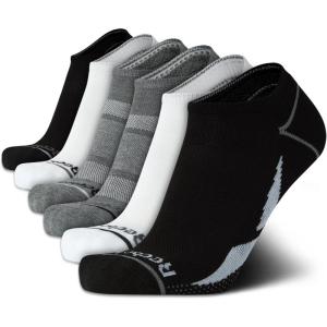 imageReebok Mens Low Cut Socks  6 Pack Basic Cushion Low Cut No Show Socks for Men  Mens Athletic Socks Size 6125BlackWhiteGrey Logo