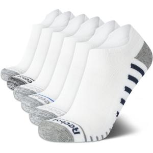 imageReebok Mens Low Cut Socks  6 Pack Basic Cushion Low Cut No Show Socks for Men  Mens Athletic Socks Size 6125Grey Stripe Multi