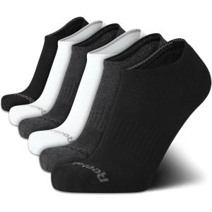 imageReebok Mens Low Cut Socks  6 Pack Basic Cushioned No Show Athletic Socks for Men Size 6125BlackWhiteGrey