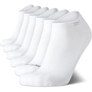 imageReebok Mens Low Cut Socks  6 Pack Basic Cushioned No Show Athletic Socks for Men Size 6125Classic White