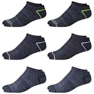 imageReebok Mens Low Cut Socks  6 Pack Basic Cushioned No Show Athletic Socks for Men Size 6125Lead Grey