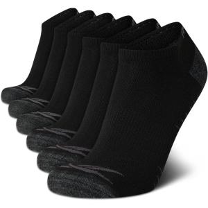 imageReebok Mens Low Cut Socks  6 Pack Basic Cushioned No Show Athletic Socks for Men Size 6125Pure Black Logo