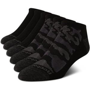 imageReebok Mens Low Cut Socks  6 Pack Basic Cushioned No Show Athletic Socks for Men Size 6125True Black Camo