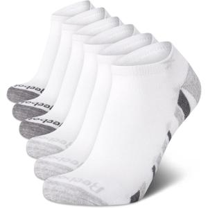 imageReebok Mens Low Cut Socks  6 Pack Basic Cushioned No Show Athletic Socks for Men Size 6125White Old