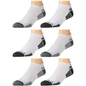 imageReebok Mens Low Cut Socks  6 Pack Basic Cushioned No Show Athletic Socks for Men Size 6125Whitegrey 2