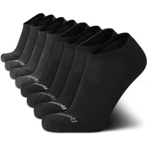 imageReebok Mens Low Cut Socks  8 Pack Stretch Performance Basic No Show  Flat Athletic Socks for Men Shoe Size 6125BlackGrey