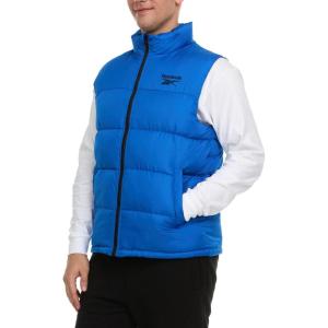 imageReebok Mens Puffer Vest for Winter Lightweight Down Alternative Mens Outerwear Vests Winter Vest for Men Puffy VestVector Blue