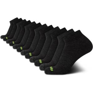 imageReebok Mens Quarter Socks  12 Pack Performance Comfort Athletic Socks  Breathable Ankle Socks for Men 6125BlackGrey