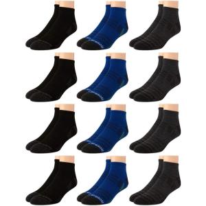 imageReebok Mens Quarter Socks  12 Pack Performance Comfort Athletic Socks  Breathable Ankle Socks for Men 6125NavyAssorted