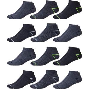 imageReebok Mens Quarter Socks  12 Pack Performance Comfort Athletic Socks  Breathable Ankle Socks for Men 6125Steel GreyBlack