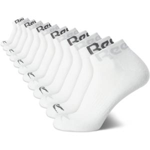 imageReebok Mens Quarter Socks  12 Pack Soft Performance Quarter Socks for Men  Breathable Mens Athletic Socks Size 6125Formal White