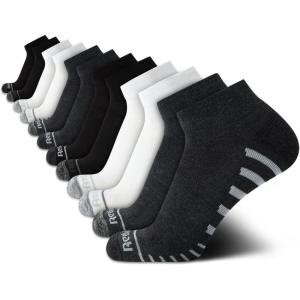 imageReebok Mens Quarter Socks  12 Pack Soft Performance Quarter Socks for Men  Breathable Mens Athletic Socks Size 6125GreyWhiteBlack