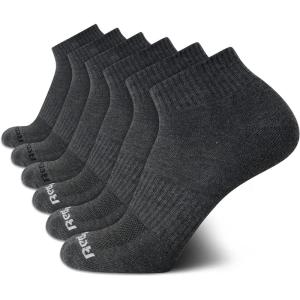 imageReebok Mens Quarter Socks  6 Pack Cushion Quarter Cut Ankle Socks for Men  Breathable Mens Athletic Socks Size 6125All Grey