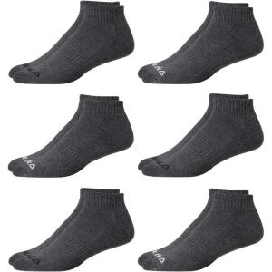 imageReebok Mens Quarter Socks  6 Pack Cushion Quarter Cut Ankle Socks for Men  Breathable Mens Athletic Socks Size 6125Light Grey