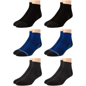 imageReebok Mens Quarter Socks  6 Pack Cushion Quarter Cut Ankle Socks for Men  Breathable Mens Athletic Socks Size 6125Navy Assorted