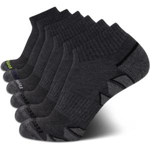 imageReebok Mens Quarter Socks  6 Pack Cushion Quarter Cut Ankle Socks for Men  Breathable Mens Athletic Socks Size 6125Solid Grey