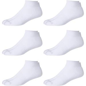 imageReebok Mens Quarter Socks  6 Pack Cushion Quarter Cut Ankle Socks for Men  Breathable Mens Athletic Socks Size 6125White1