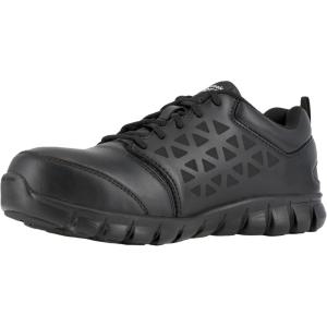 imageReebok Work Womens Sublite Cushion Electic Hazard Alloy Toe Black  9 Medium