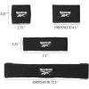image3pc Unisex Athletic Sweatband Set  225in Workout Headband ampamp 325in Wristbands wStay Dry Technology Terry Cloth Band MoistureWicking Fabric  Quality Fitness Accessories for Active ComfortReebokBlack