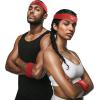 image3pc Unisex Athletic Sweatband Set  225in Workout Headband ampamp 325in Wristbands wStay Dry Technology Terry Cloth Band MoistureWicking Fabric  Quality Fitness Accessories for Active ComfortReebokRed