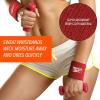 image3pc Unisex Athletic Sweatband Set  225in Workout Headband ampamp 325in Wristbands wStay Dry Technology Terry Cloth Band MoistureWicking Fabric  Quality Fitness Accessories for Active ComfortReebokRed